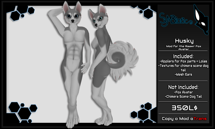 [Symbiotic] Raawr Fox/Husky Grey Mod