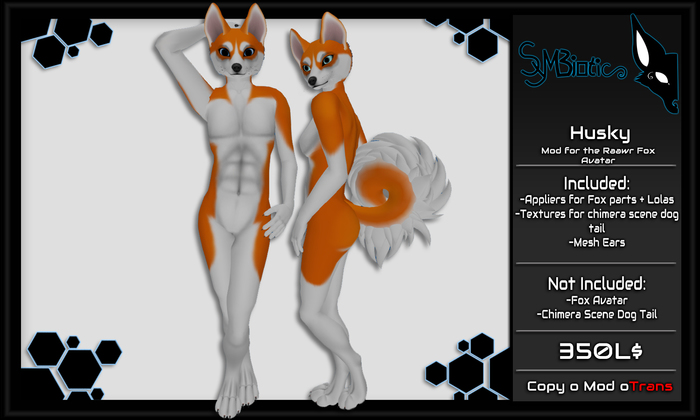 [Symbiotic] Raawr Fox/Husky Orange Mod