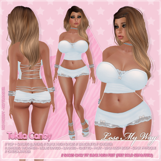*TC* LoseMyWay - Blue [ Appliers: Omega + Wowmeh + Tango + PhatAzz + Ghetto + Banned + Lena Lush + Slink Physique ]