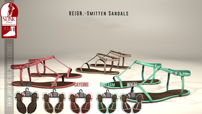 Reign.- Smitten Sandals- Black