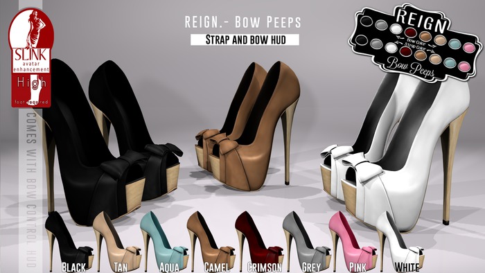 REIGN.- BOW PEEPS- AQUA