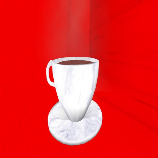 steaming cup of coffee tipjar