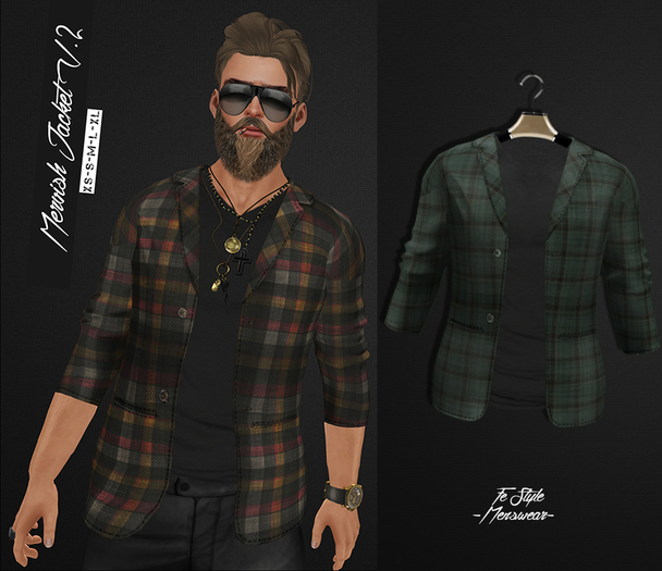{Fe Style} Mervish Jacket - Plaid BG9824