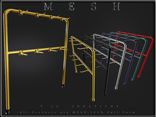 T-3D Creations [ Display 8 Hooks - 7 Colors ]  MESH - Full Perm -