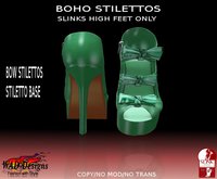 PADRA SLINKS HIGH BOOTIES/STILETTOS