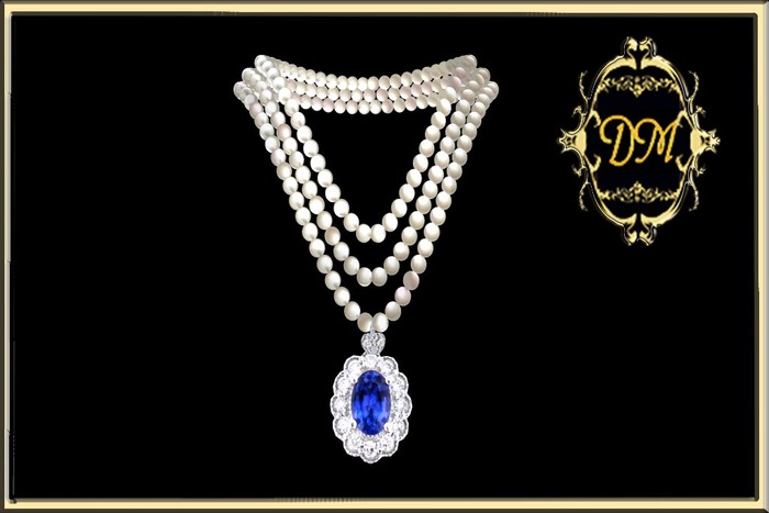 DM 3 STRAND PEARLS + HOPE DIAMOND(resizable)