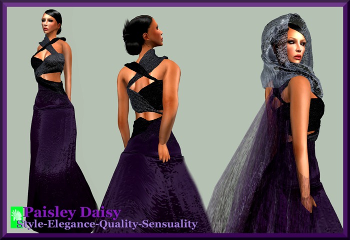 Paisley Daisy -  Ask me to dance Gown Ensemble - Harlequin