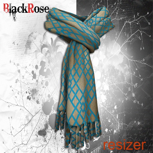 BlackRose Scarf Silk Diagonal