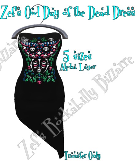 Zef's Owl Day of the Dead Dress 