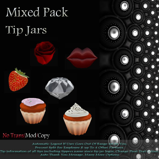 Mixed Pack Tip Jars