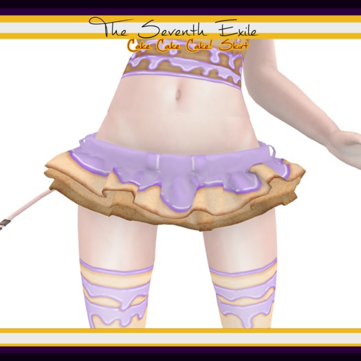 The Seventh Exile: Cake Cake Cake! Skirt - Cotton Candy Grape