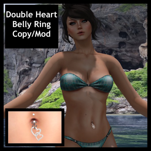 Double Heart Belly Ring
