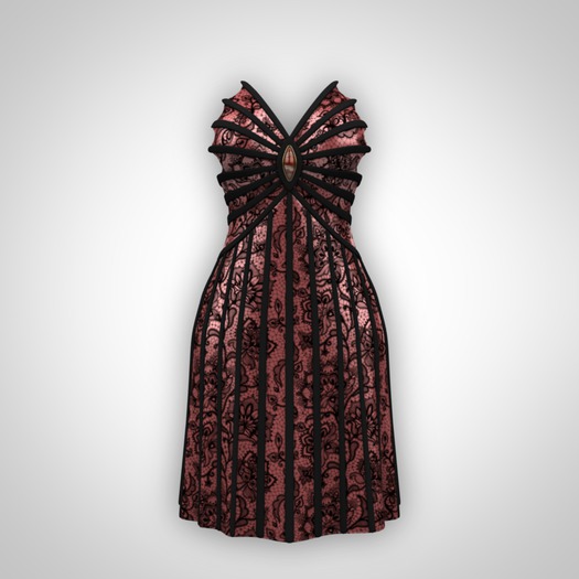 ANOIRCRE Antique Dress Red (Mesh)
