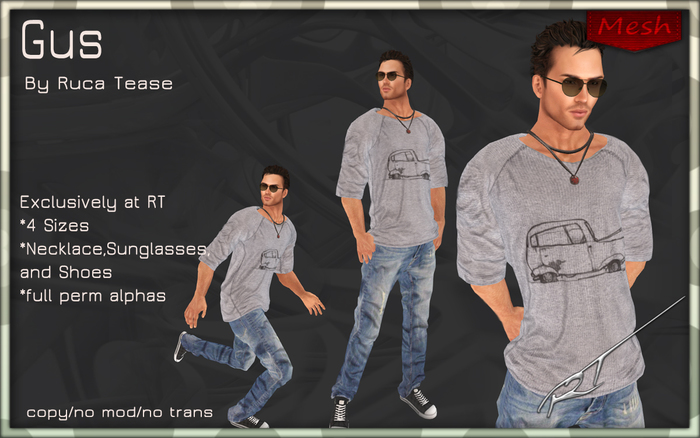 RT- GUS MESH CASUAL DEMO PACKAGED OPEN ME