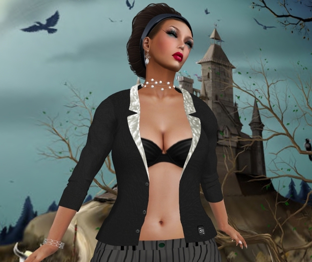 *^*B-Edel*^*MESH Black Jacket