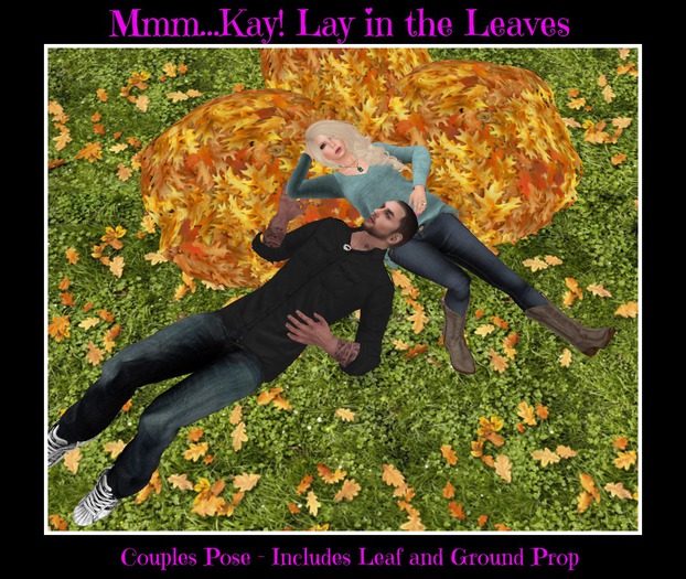 Mmm...Kay! Laying in the Leaves Couples Pose & Prop