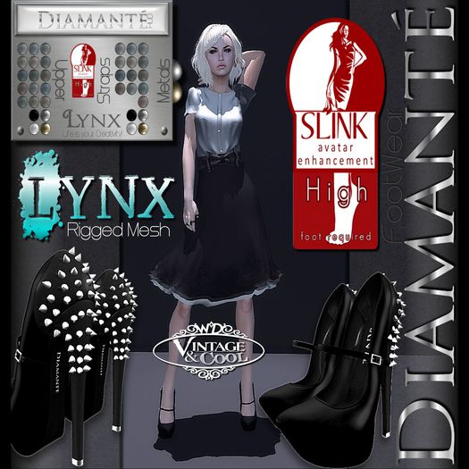 :Diamante: Lynx - SLink High Feet - Rigged - DEMO