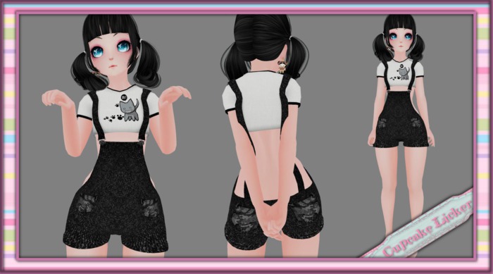 Cupcake Licker~(Rawr)[Ritz] Custom Overalls