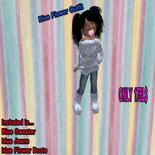 *boxed* BlueFlower OutfitTD