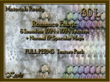 *Kushi* Romance Fabric Seamless Textures Materials Ready Full Perms 1024x1024 Tileable Repeating