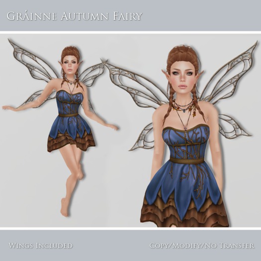 *EC* Grainne - Autumn Fairy (Blue)