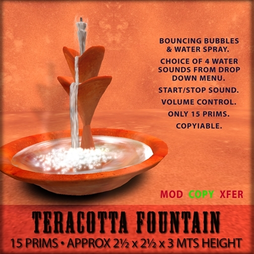 Teracotta Water Fountain