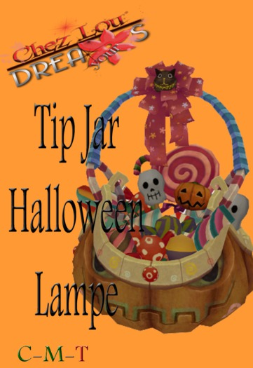 *Chez Lou* Tip Jar  Halloween Candy Basket