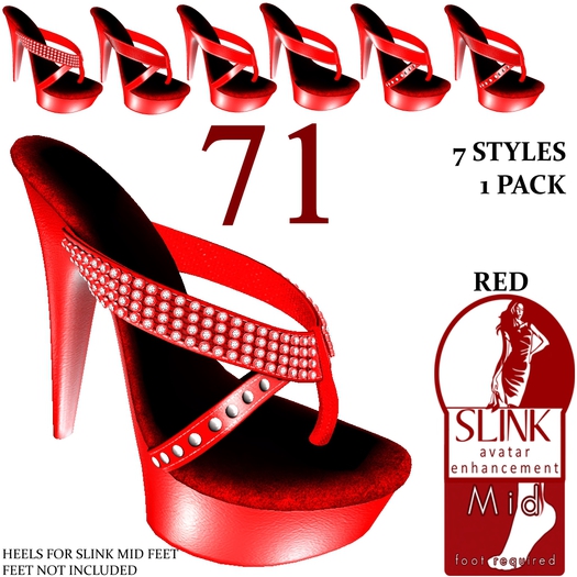 .:JIM:. Katalina V1-V7 Red [Slink Mid Add-on]