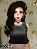 =DeLa*= Mesh Hair "Charli" Blacks and Whites