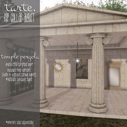 tarte. temple pergola