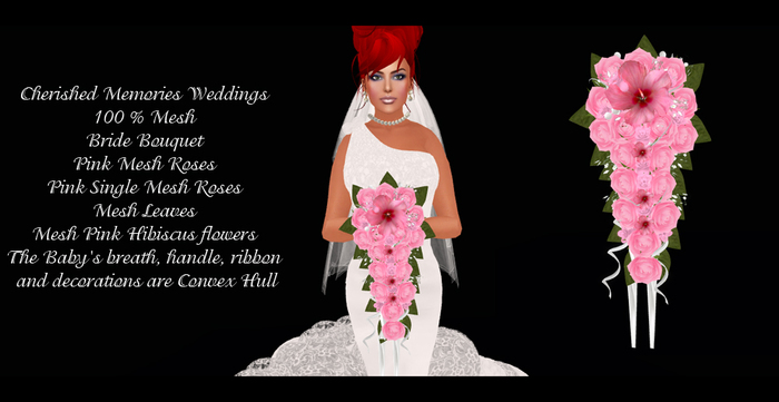 Blue Mesh Rose Bouquet Bride