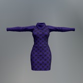 Violet Black Cat Mesh Dress