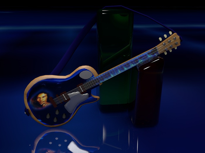 Aminated Electric Guitar