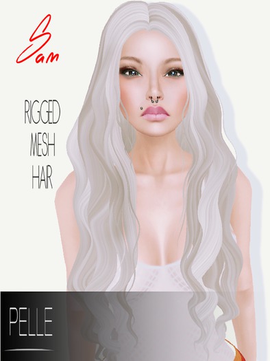 Pelle - SAM RIGGED MESH HAIR PLATINUM