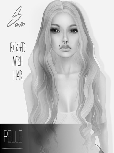 Pelle - SAHANA 100% RIGGED MESH HAIR BLACK