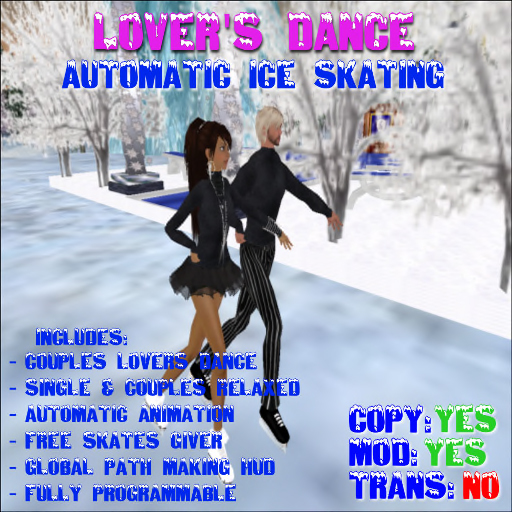 Lover's Dance Ice Skaters