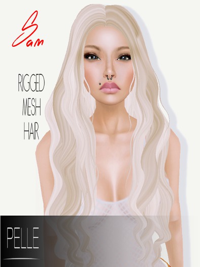 Pelle - SAM RIGGED MESH HAIR BLONDE 