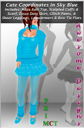*Awesome Designs Cute Coordinates Set In Sky Blue