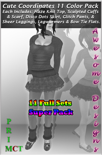*Awesome Designs Cute Coordinates Set Super 11 Color Pack