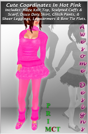 *Awesome Designs Cute Coordinates Set In Hot Pink