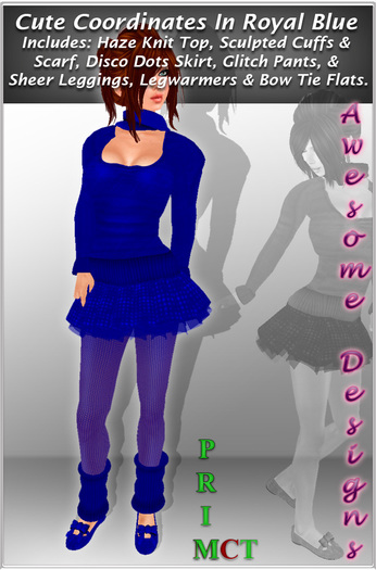 *Awesome Designs Cute Coordinates Set In Royal Blue