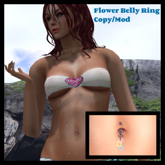 :TS: Flower Belly Ring