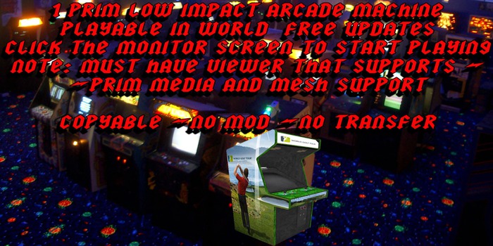 World Golf Tour Arcade Machine Boxed