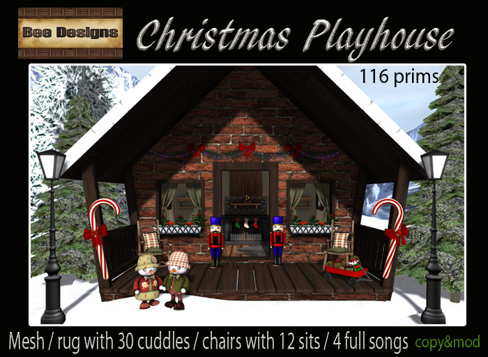 .:Bee Designs:. Christmas  Playhouse-box