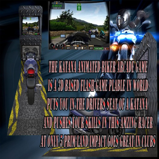 Katana Biker Arcade Game Boxed