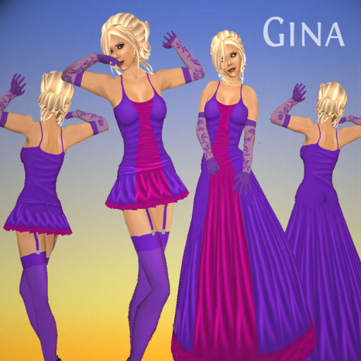 Clothing - Limited "Gina" gown in Violet, 2 styles