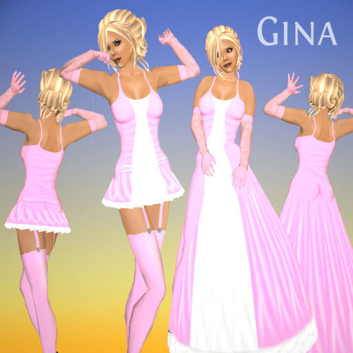 Clothing - Limited "Gina" gown in pink, 2 styles