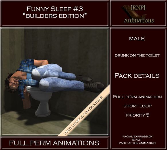 [RNP] Funny Sleep #3_Male_Full Perm Animation