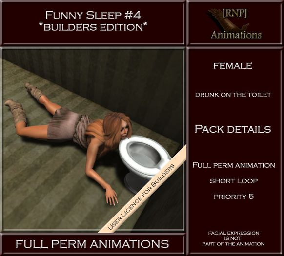 [RNP] Funny Sleep #4_Female_Full Perm Animation