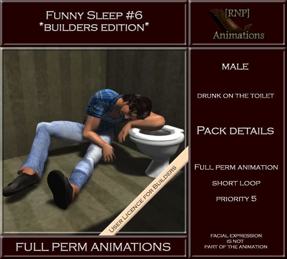 [RNP] Funny Sleep #6_Male_Full Perm Animation